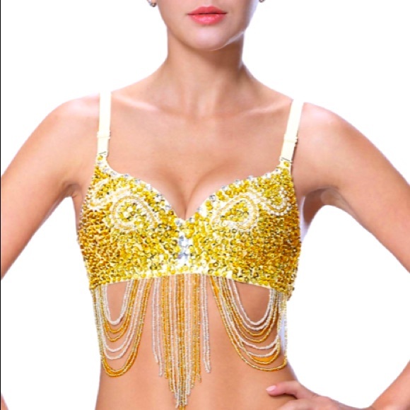 sea whisper Other - Gold bedazzled bra